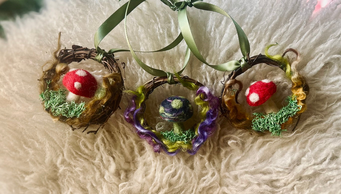 Mushroom Wreath Ornament