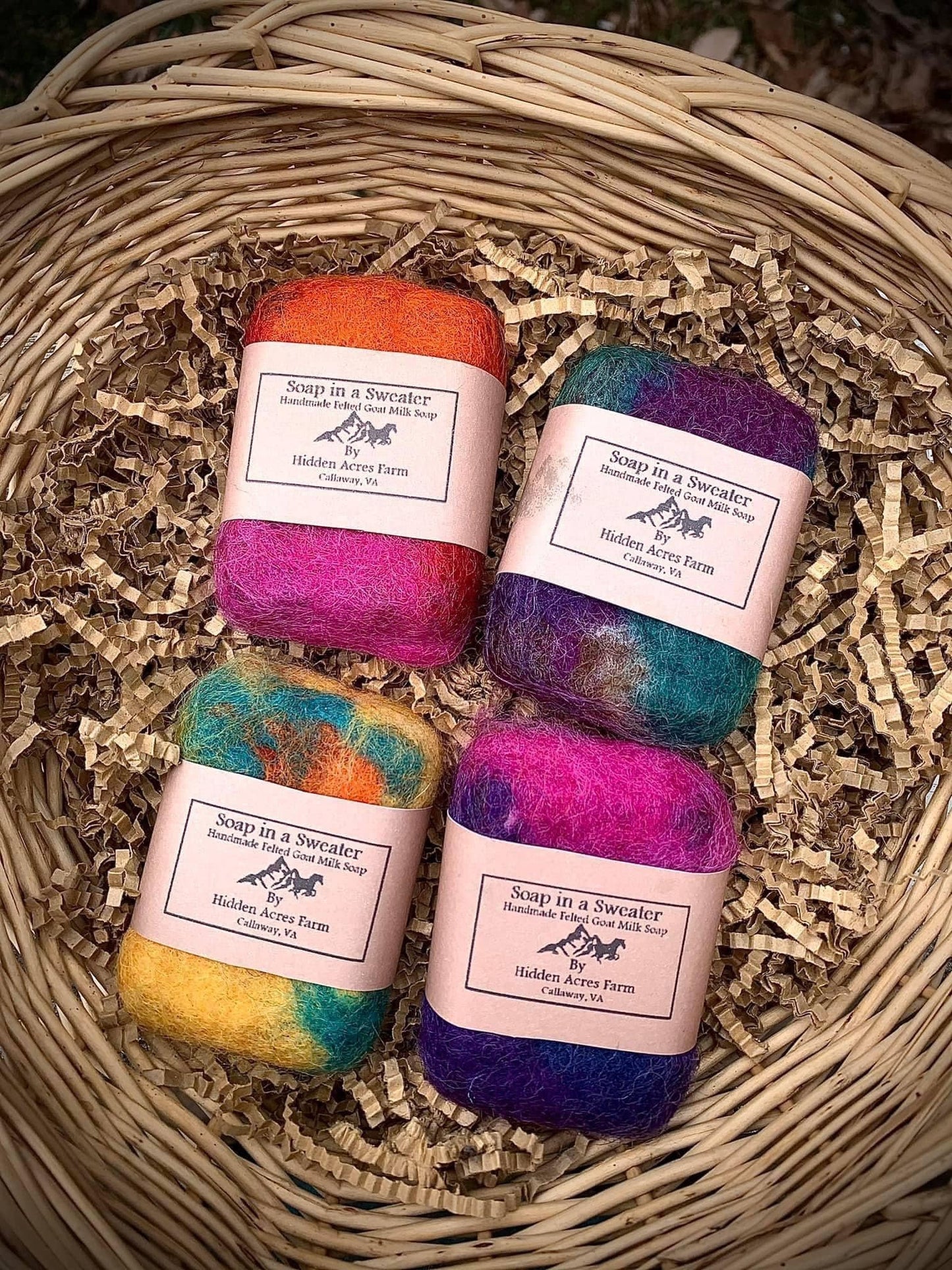 Colorful Felted Soap - Custom