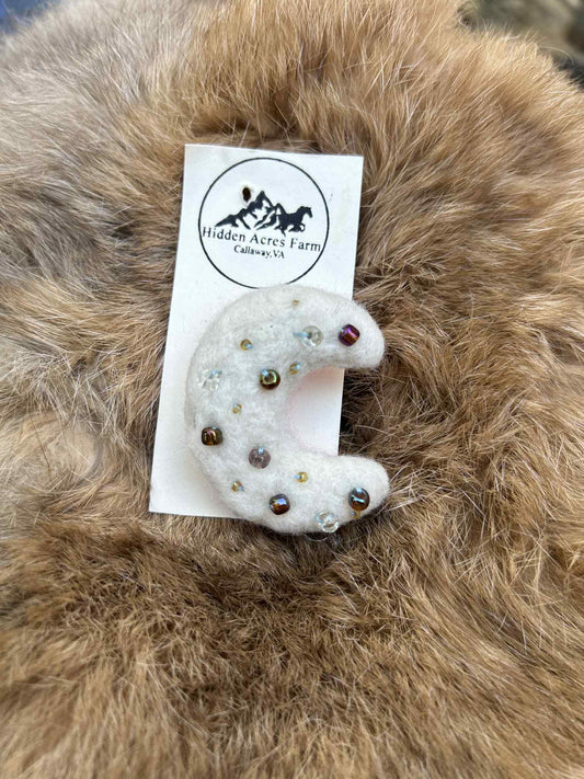 Cresent Moon Brooch