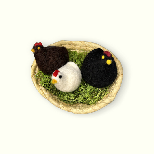 DIY Felted Chicken Kit