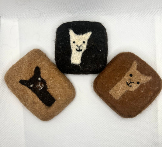 Alpaca Felted Goat Milk Soap