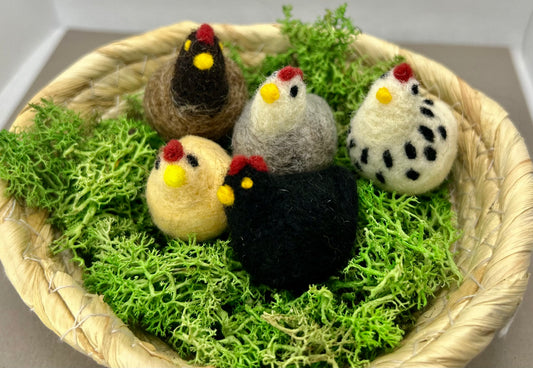 Mini Chicken Figurines