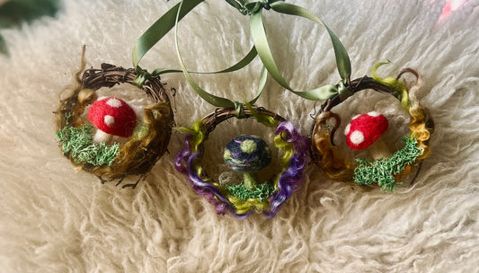 Mushroom Wreath Ornament