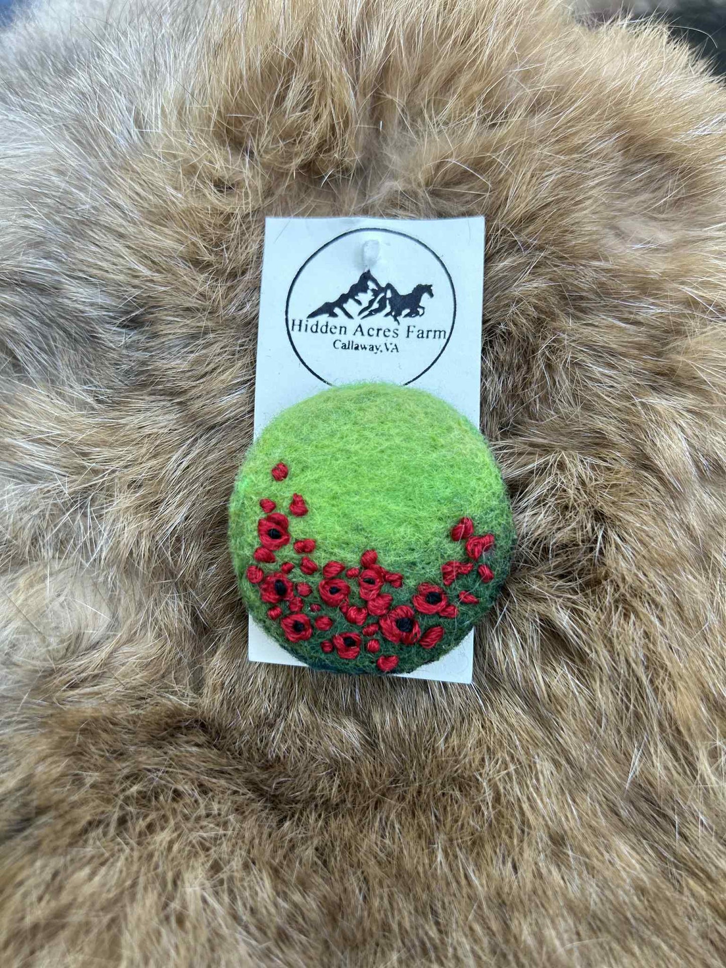 Poppy Field Brooch