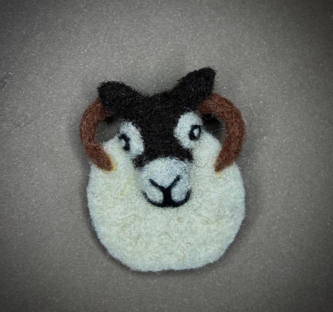 Ram Brooch