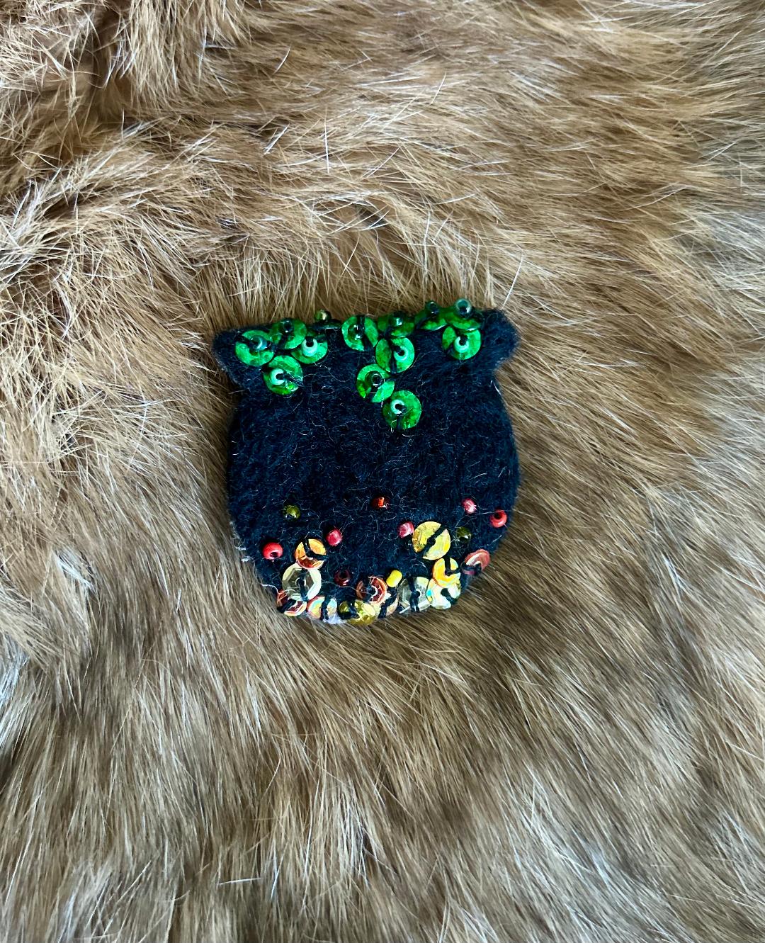 Glamour Cauldron Brooch
