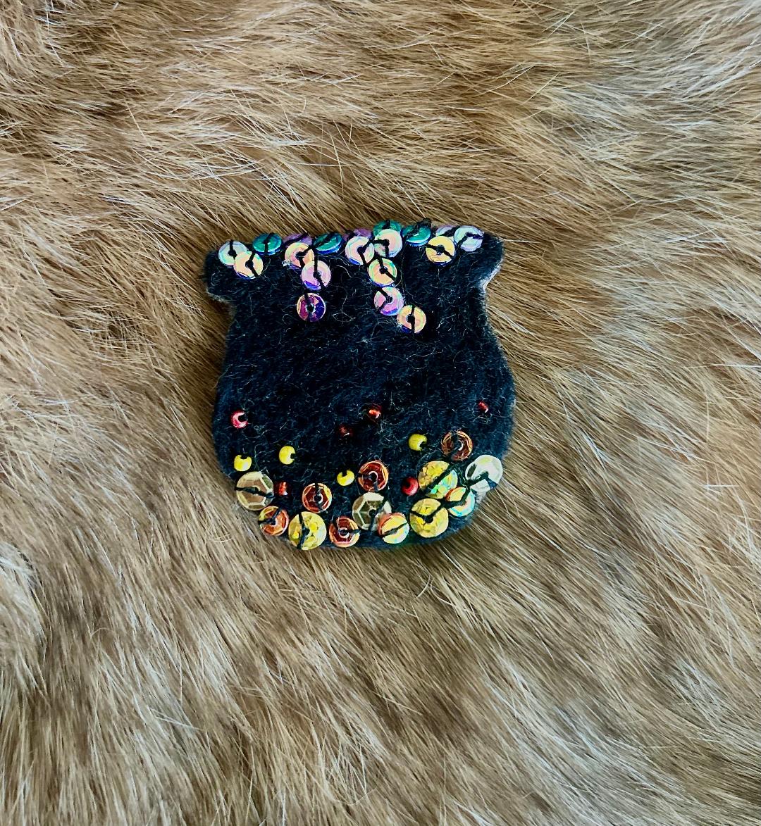 Glamour Cauldron Brooch