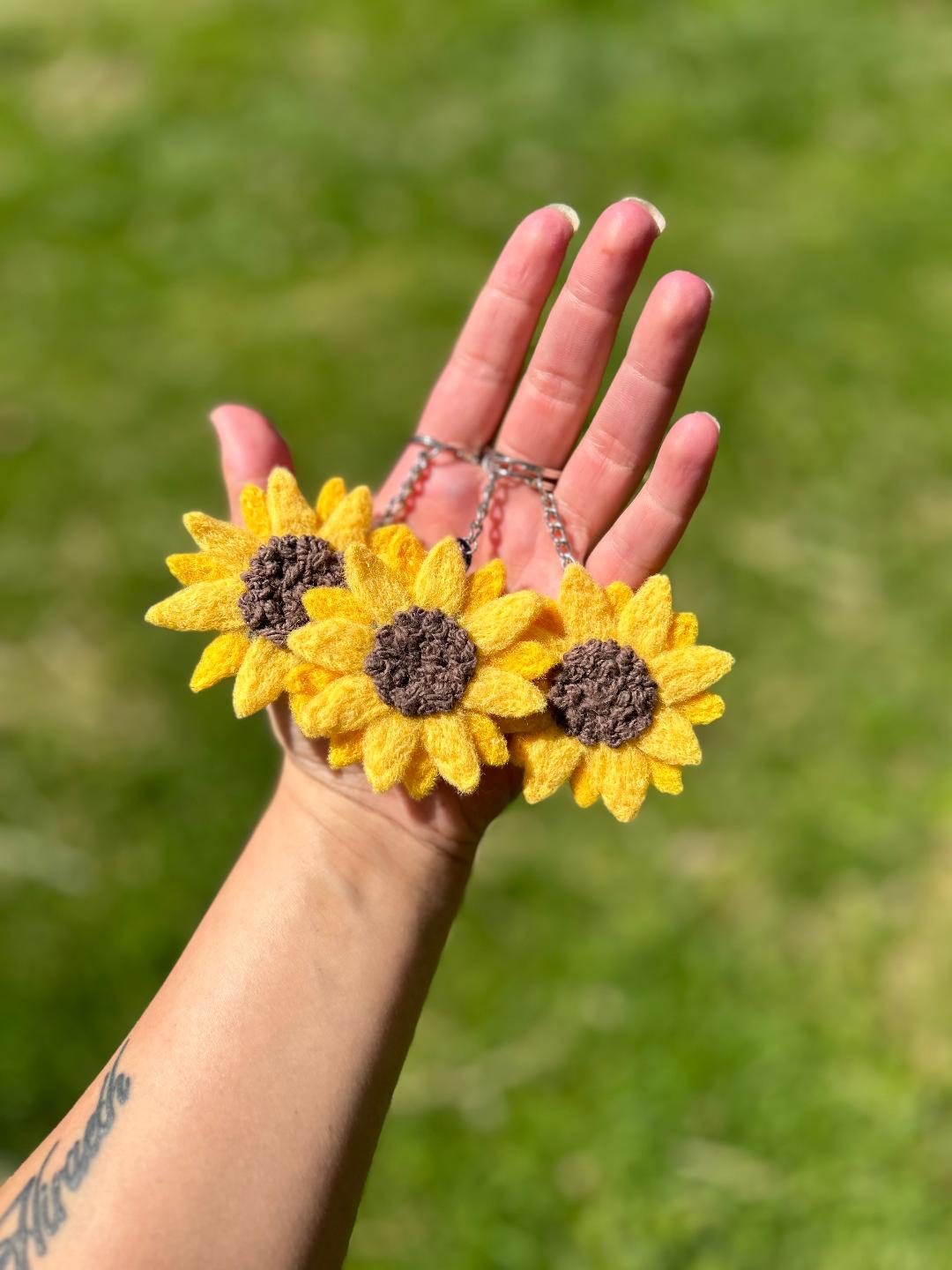 Sunflower Keychain