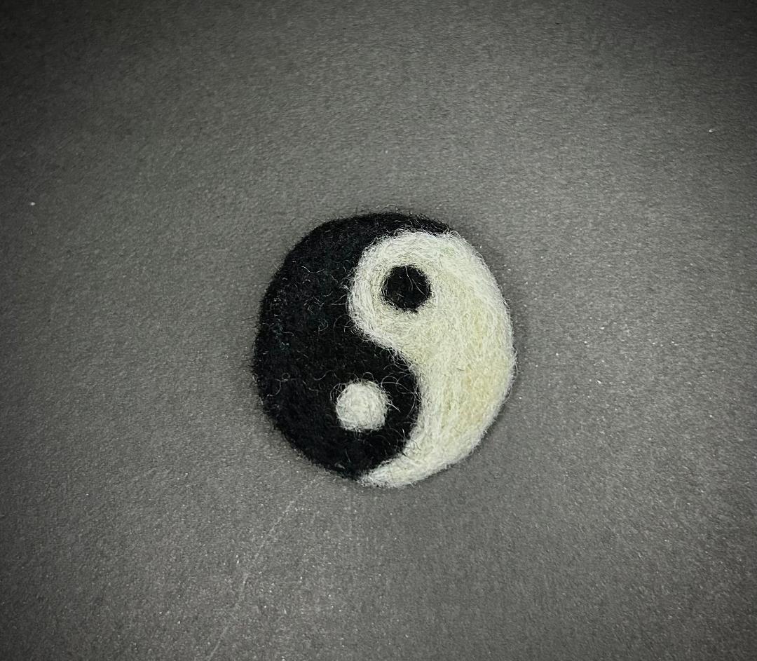 Ying and Yang Brooch