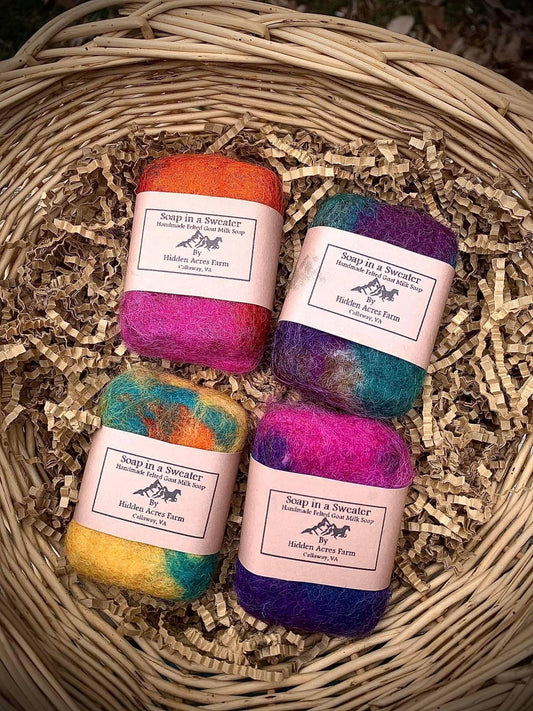Colorful Felted Soap - Custom